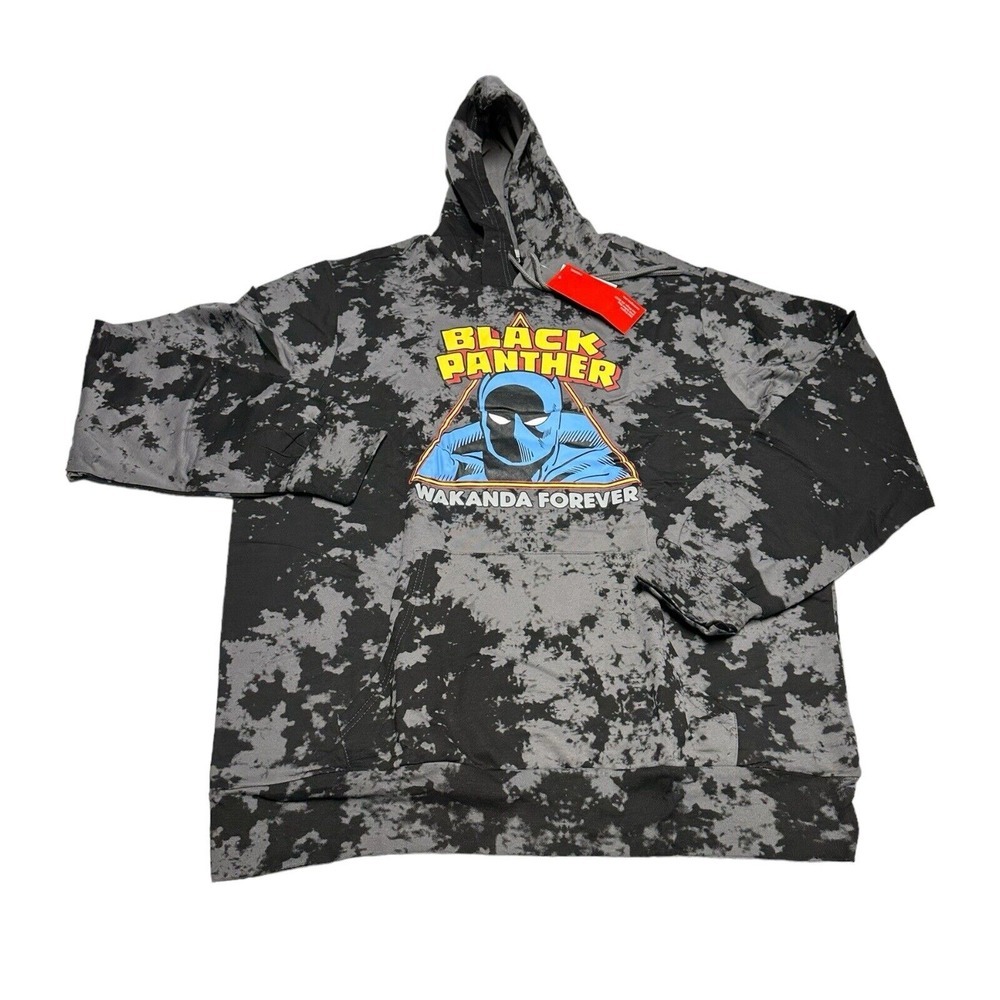 Marvel Black Panther Wakanda Forever Collector Hoodie Tie Dye Men's Size M NWT